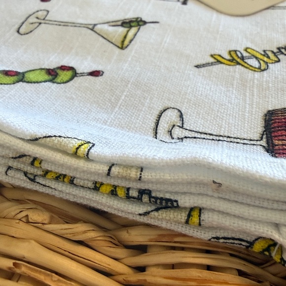NWT Set-of-6 Dream Home New York 100% Cotton 6”x6” Print Cocktail Napkins - Picture 7 of 8